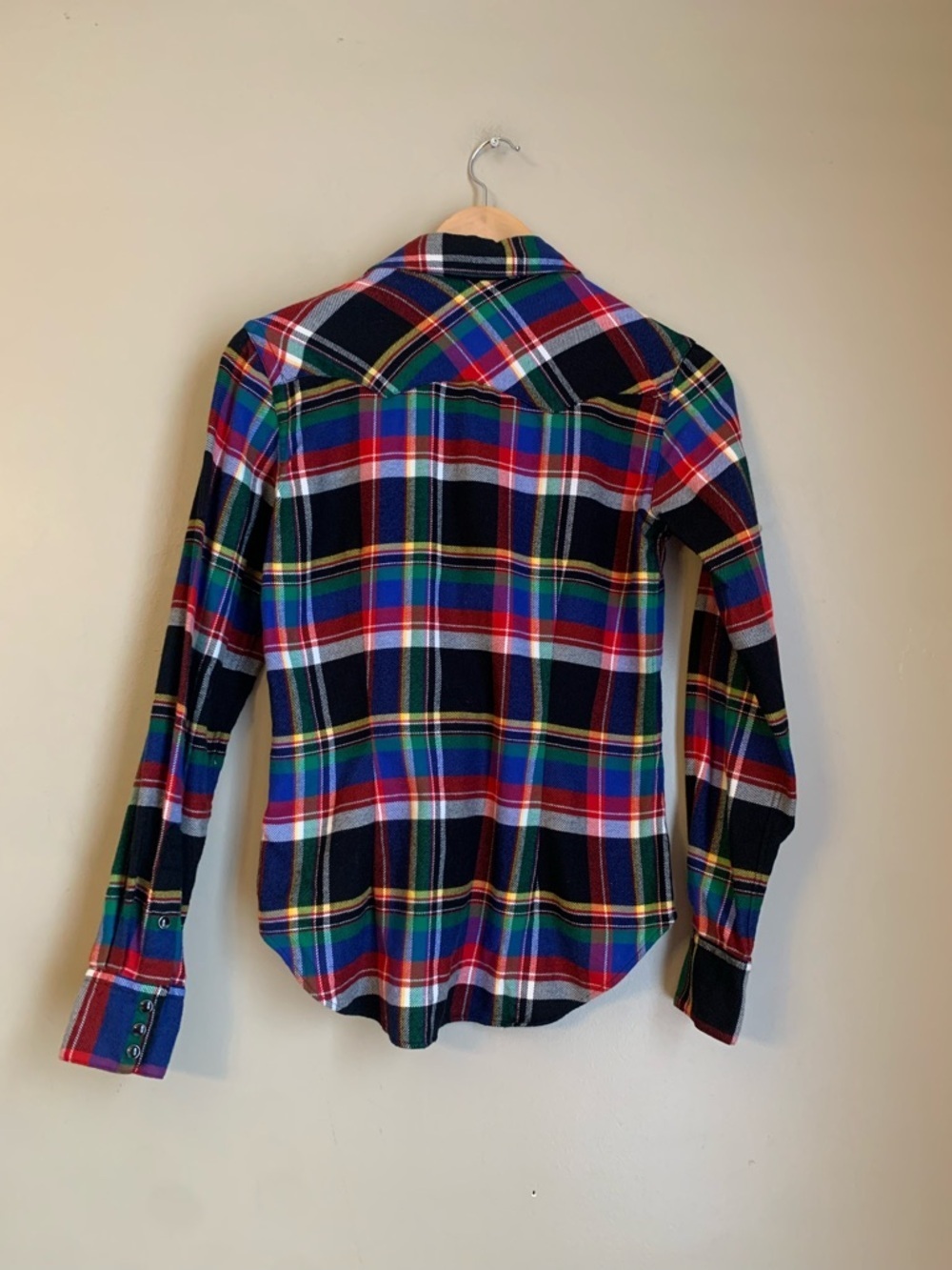 Ralph Lauren Snap Button Up Shirt 2 Long Sleeve Western Plaid Rodeo Equestrian - Picture 8 of 12